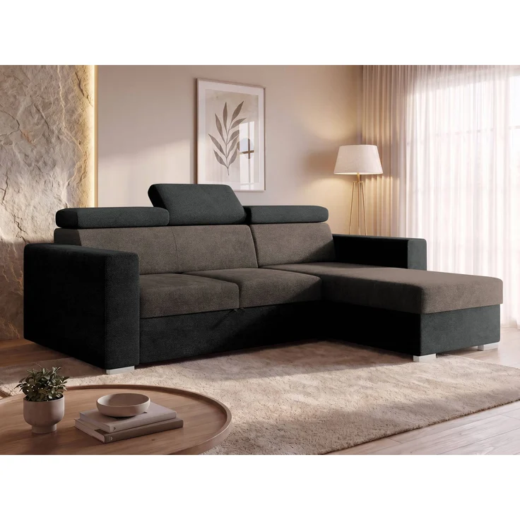 Mirjan24 Ecksofa Porabi 2rLC (Farbe: Lumo 40 + Margo 227.09), 87 x 170 x 235 cm – Bild 3