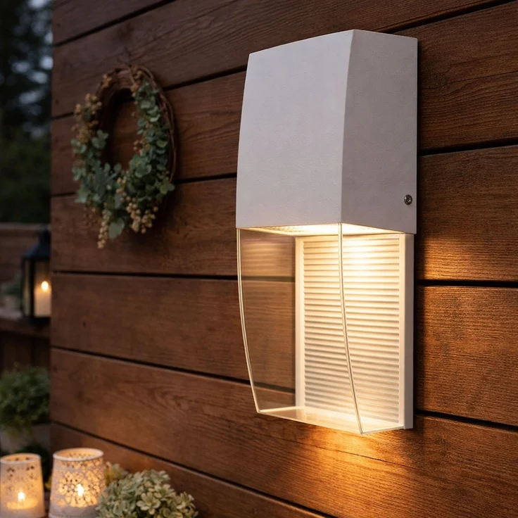 LED Wandleuchte, Höhe 25 cm, weiß, SERVOI – Bild 4