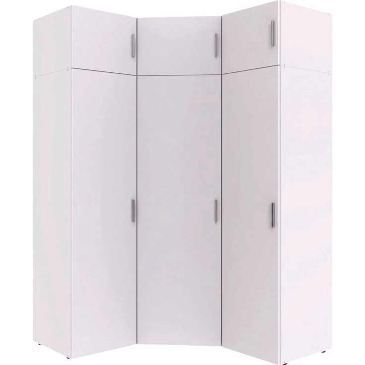 Wimex Schranksystem Münster (Spar-Set, 6tlg: Eckschrank+ 2 Schränke 50cm breit+ 3 Aufsatzmodule) Mehrzweckschrank – Bild 2