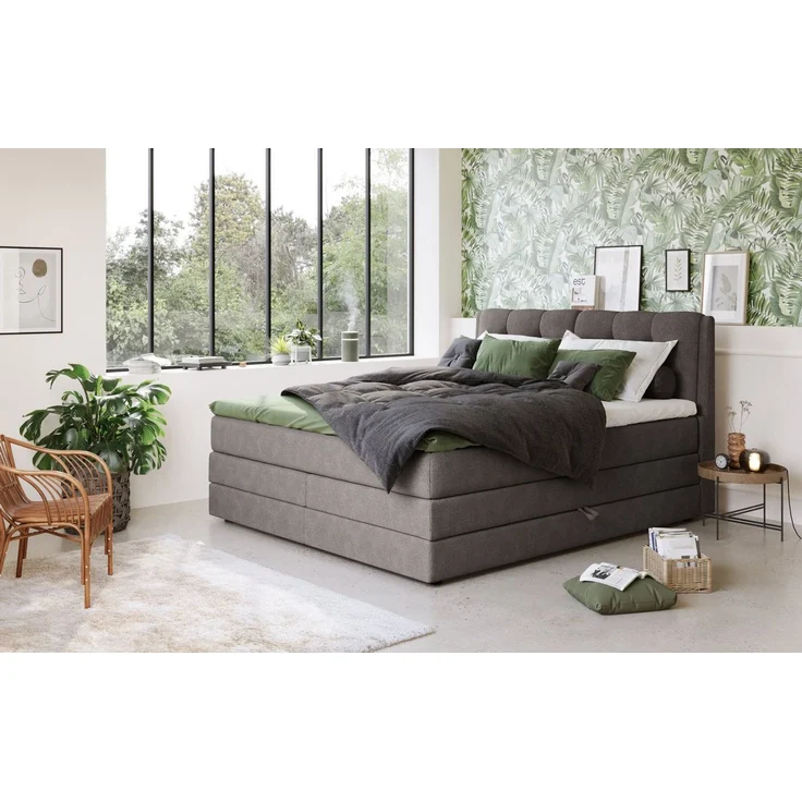COTTA Boxspringbett Fort II, in verschiedenen Breiten erhältlich - auch als Familienbett!, inkl. Bettkasten und Topper – Bild 2