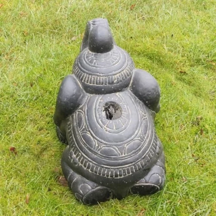 Oriental Galerie Sonnenschirm Schirmständer in Elefantenform Grau für unsere Bali Schirme – Bild 6