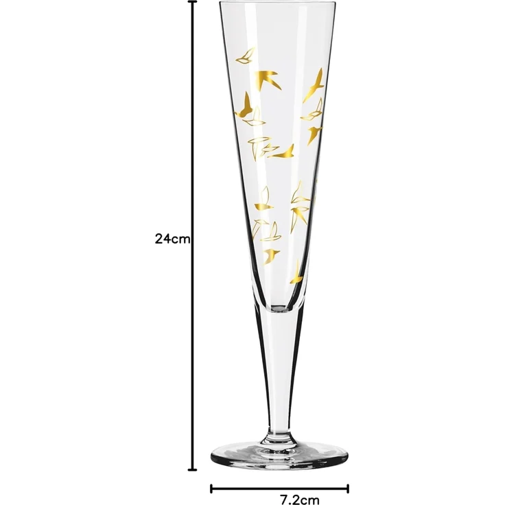 Ritzenhoff Champagnerglas Goldnacht, Kristallglas – Bild 10