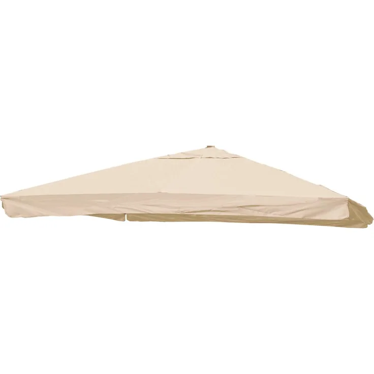 MCW Ersatz-Bezug für Schirm A96 mit Flap, 3,5x3,5m, creme, witterungsfest und UV-beständig aus 100% Polyester