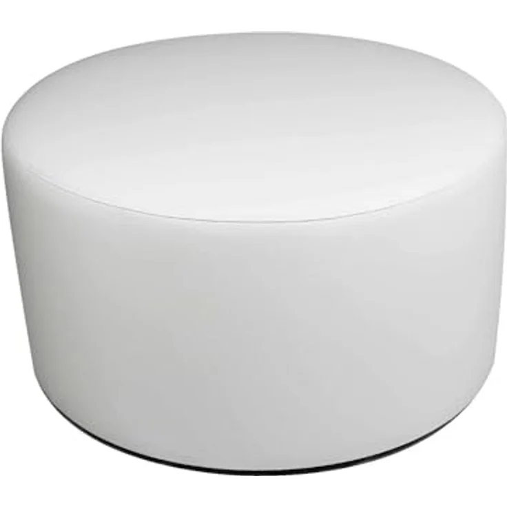 Talamo Italia - Pouf Abanera, Mehrzwecksessel, Sitzsack, Hockerhocker, Made in Italy, 79x79 h42 cm, Weiß – Bild 4
