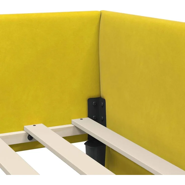 vidaXL Eckbettgestell mit Matratze Sonstiges 2 stk. Samt 3393620 – Bild 10