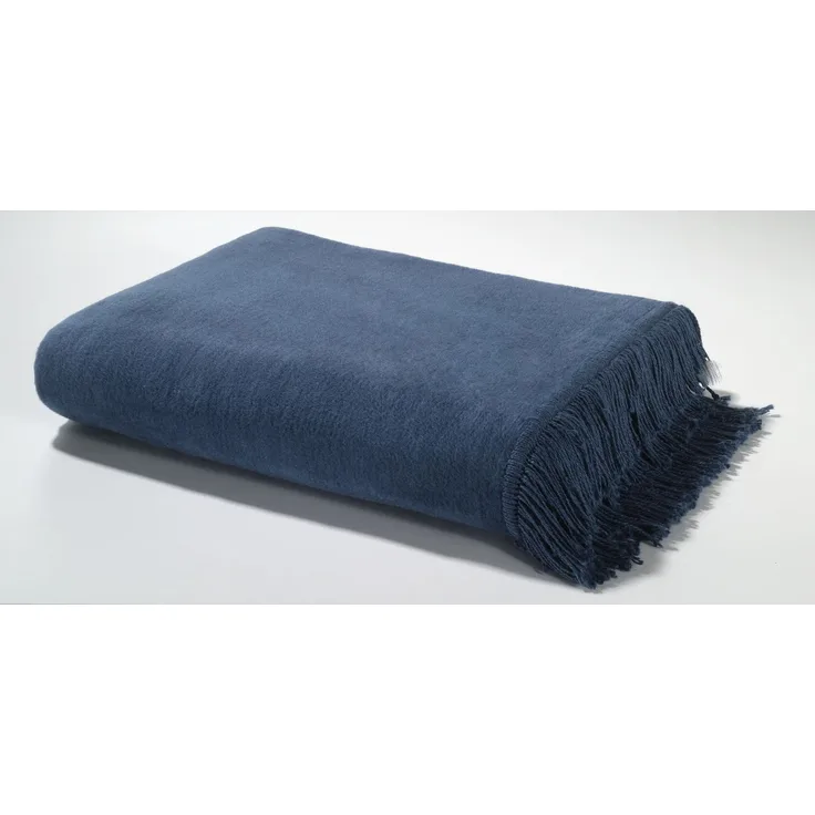 casa NOVA Plaid FRANSEN BL 130x170 cm blau