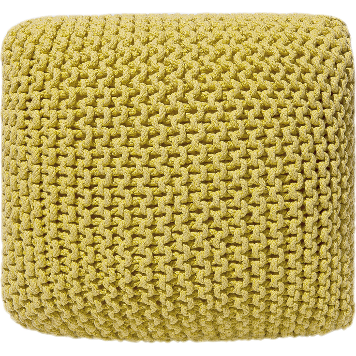 Pouf gelb ⌀ 50 cm CONRAD