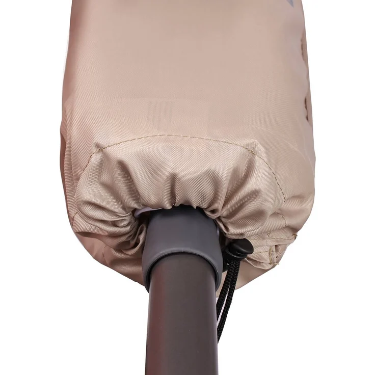 Sekey Schutzhülle für 140x25,5 cm/27 cm Sonnenschirm, Abdeckhauben für Sonnenschirm,100% Polyester, Taupe – Bild 4