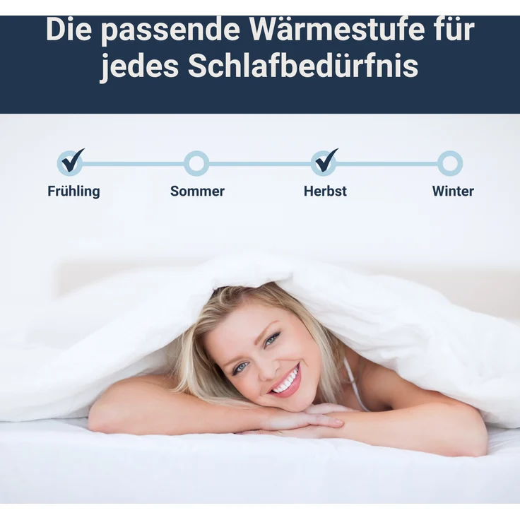 Traumhaft gut schlafen Softline - Steppbett, verschiedene Wärmestufen, Allergikergeeignet, Ausführung: Steppbett, Größe: 135 x 200 cm – Bild 4