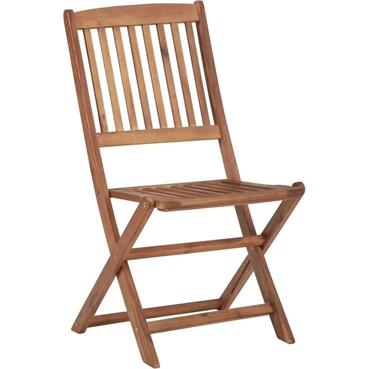 vidaXL Klappbare Gartenstühle 6 Stk. mit Kissen Massivholz Akazie 3075016 – Bild 3