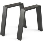 Tischbeine Schwarz 45 x 42 cm U-förmig Vicco