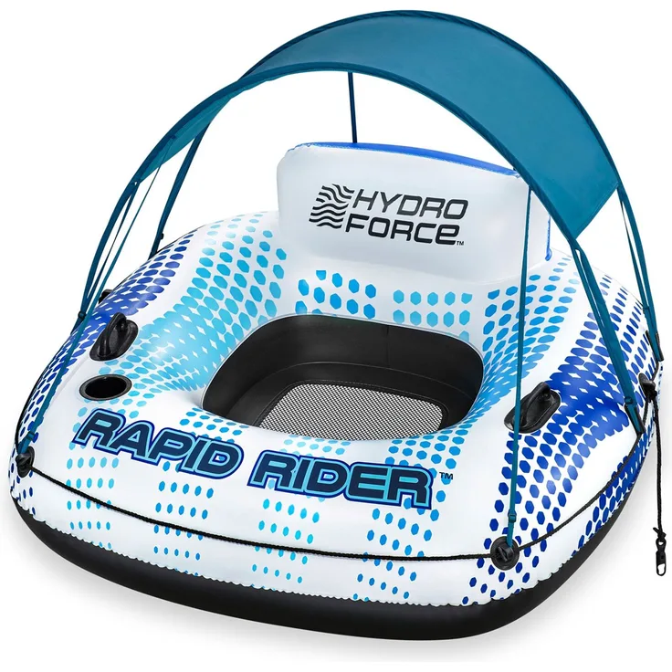 Bestway Schwimmring 123 x 123 x 51 cm Rapid Rider | mit Sonnendach