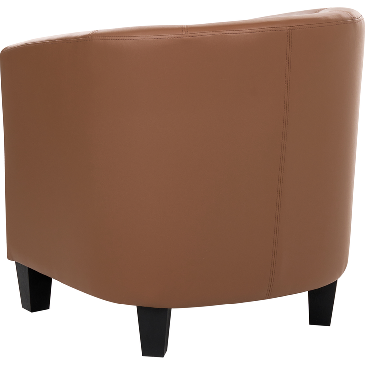 Sessel BORWICK Kunstleder Braun – Bild 5