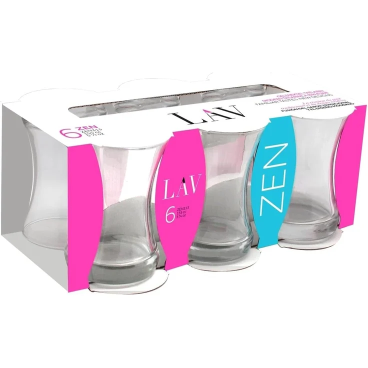 LAV Zen Teegläser aus Borosilikatglas - 6er Set, 155 ml, transparent – Bild 4