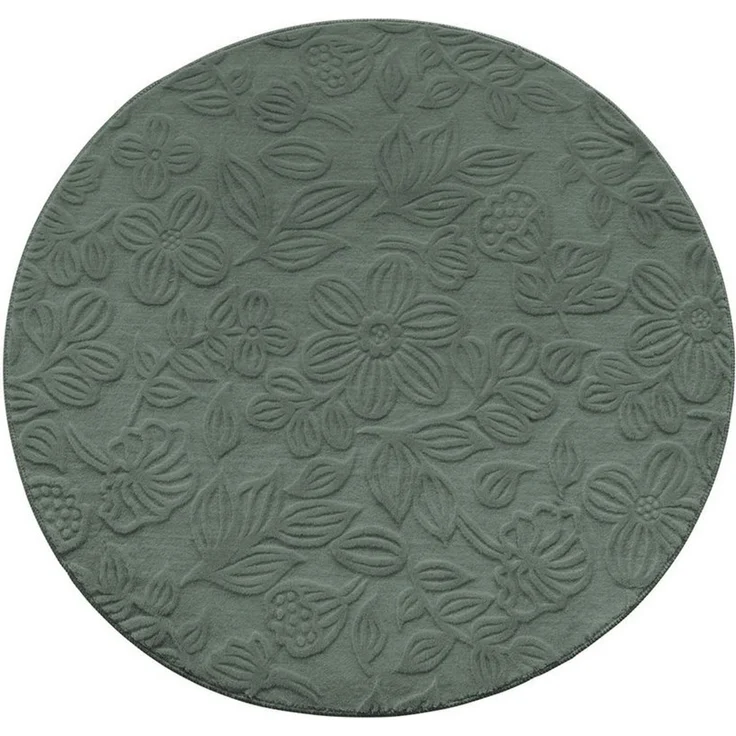 TaraCarpet Teppich TaraCarpet Homestyle 375 Flora, rechteckig, Höhe: 10 mm, Blätteroptik hoch-tief weich waschbar grün 50x80 – Bild 3