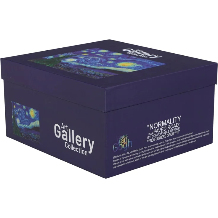 DUO ART GALLERY Teekanne mit 2 Bechern und Teesieb STARRY NIGHT inspired by Van Gogh, New Bone China Porzellan – Bild 5