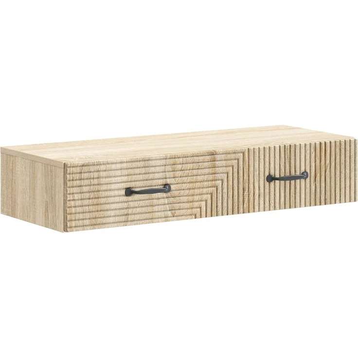 vidaXL Wandmontierter Beistelltisch Sonoma-Eiche 87,5 x 34,5 x 17 cm 898667 – Bild 2