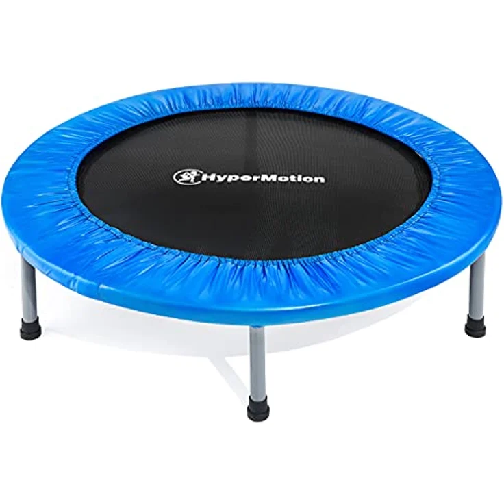 HyperMotion Mini Trampolin für Kinder, 91 cm faltbar, rutschfest, Indoor & Outdoor, bis 25 kg, blau – Bild 1