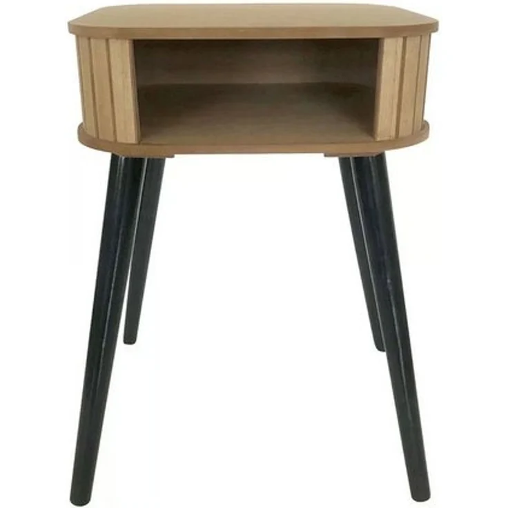 sesua Nachttisch Beistelltisch Nachttisch aus Holz modernes Design 34x30x50cm – Bild 3