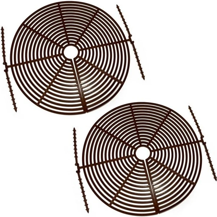 HAC24 Blumentopf Blumentopfgitter Kunststoff Blumentopfschutz Schutzgitter (Set, 2 St, Ø 30 cm), Schutz Haustiere Kinder Pflanzen – Bild 3