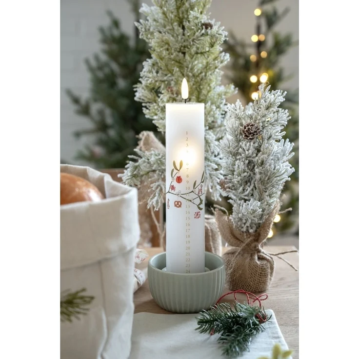 Det Gamle Apotek Kalenderkerze m. led h 24.5cm dia. 5cm christmas ornaments