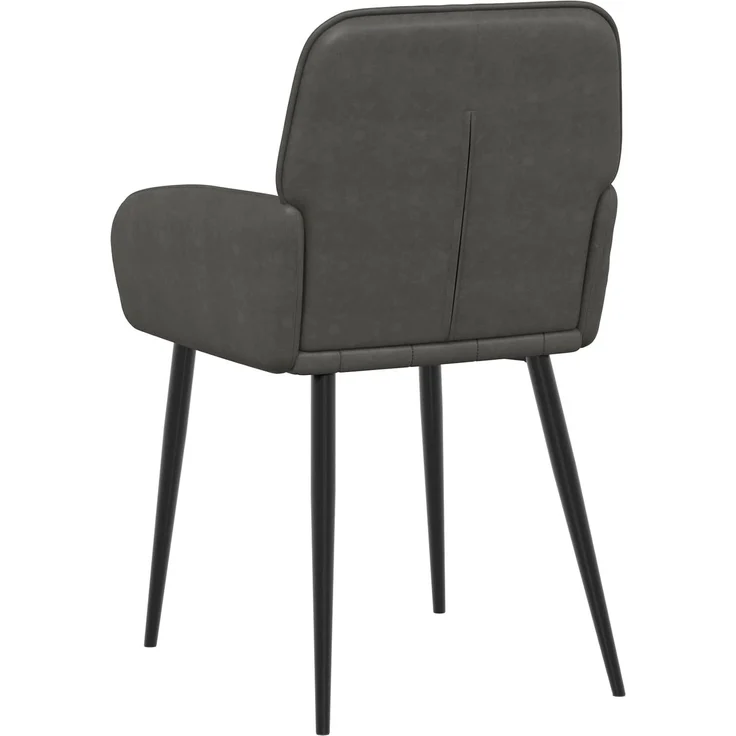 vidaXL Esszimmerstühle 6 pcs Kunstleder Schwarz 57 x 50 x 85 cm 3428189 – Bild 5