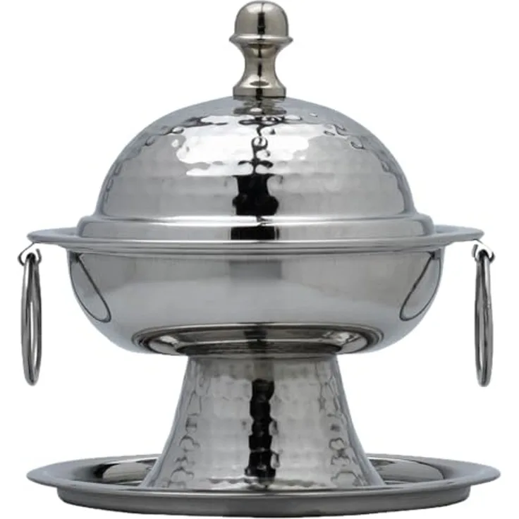 Marrakesch Orient & Mediterran Interior Zuckerdose Deko Aesthetic Zuckerdose Tischdeko Aufbewahrung Bonboniere Silber, Edelstahl, (1-tlg), Handarbeit