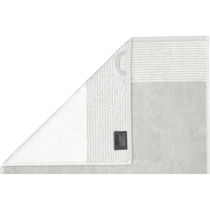 CAWÖ Duschtuch - Luxury Home, C Two-Tone, Walkfrottier Platin 80x150cm – Bild 5