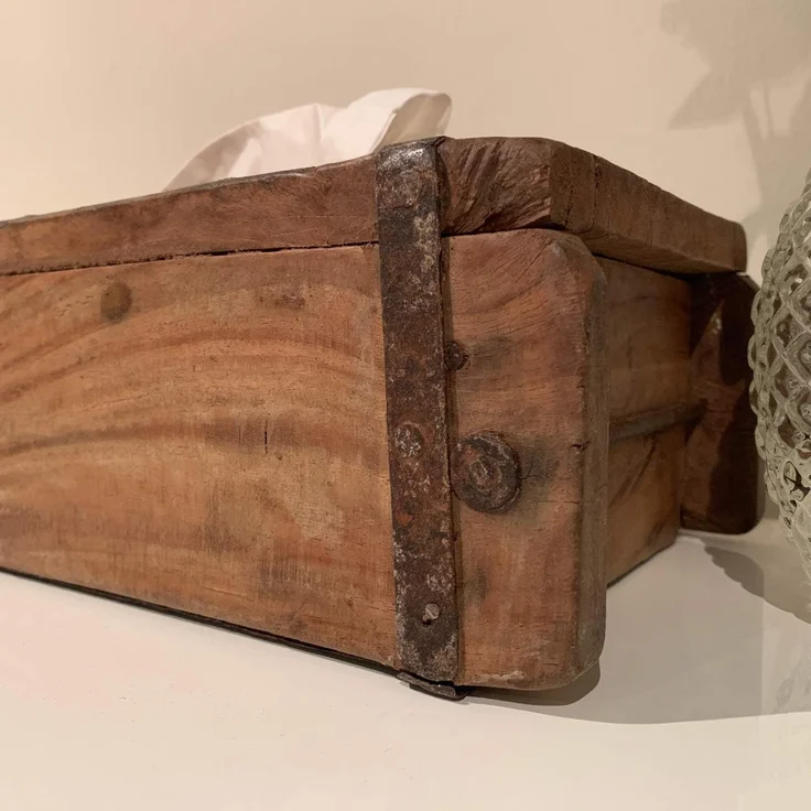 LS-LebenStil Aufbewahrungsbox Tissue-Box Holz 31cm Braun Ziegelform Kosmetiktuch-Spender Taschentuch (iB Laursen - Tücherbox Kosmetiktücher-Box Taschentuch-Spender Box Spender, 1 St, ideal auch für Kleenex Feuchttücher feuchtes Toilettenpapier) – Bild 10