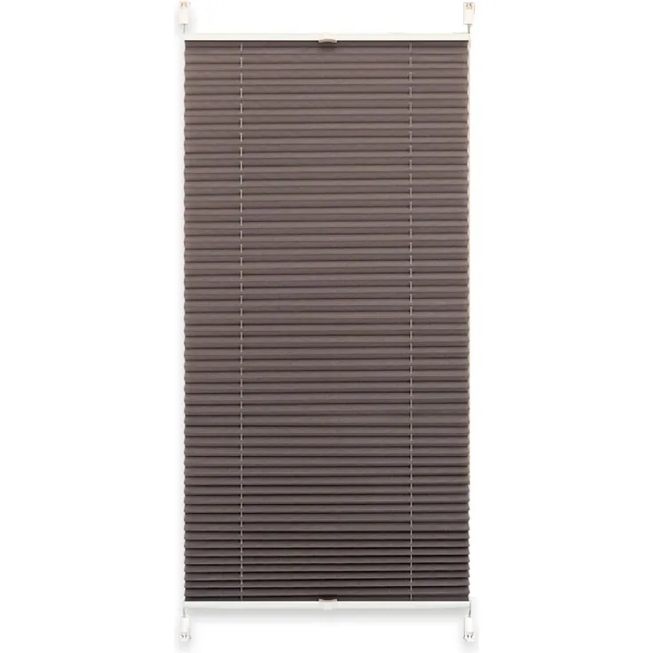 Plissee 80 x 220 cm silber-grau
