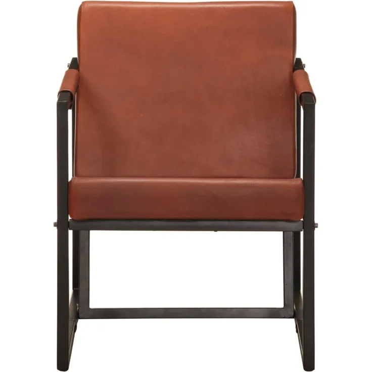 vidaXL Sessel Braun Echtleder [247800]