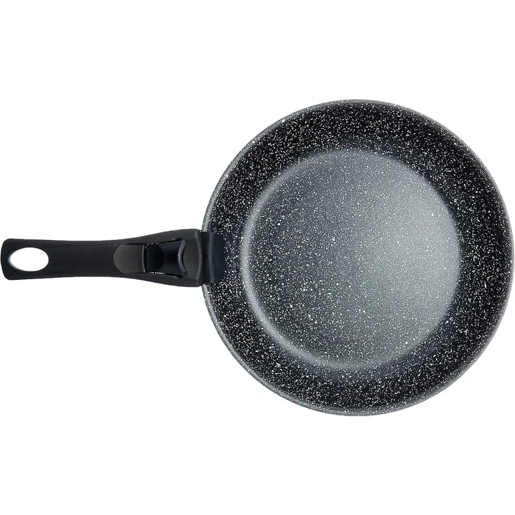 Set 2 Pfannen + abnehmbarer Griff, Stein, 20/26 cm – Bild 3