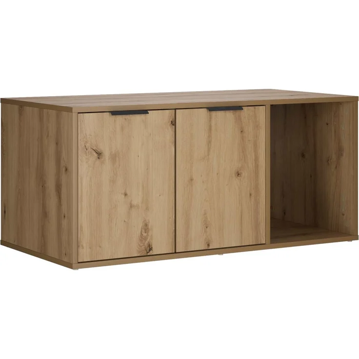 vidaXL Katzenkiste Möbel Artisan-Eiche 100 x 49 x 45 cm Holzwerkstoff 8014758 – Bild 2