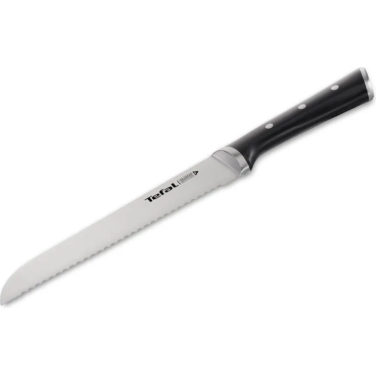 Tefal 'K23204 Ice Force' Brotmesser, Edelstahl schwarz, 20 cm