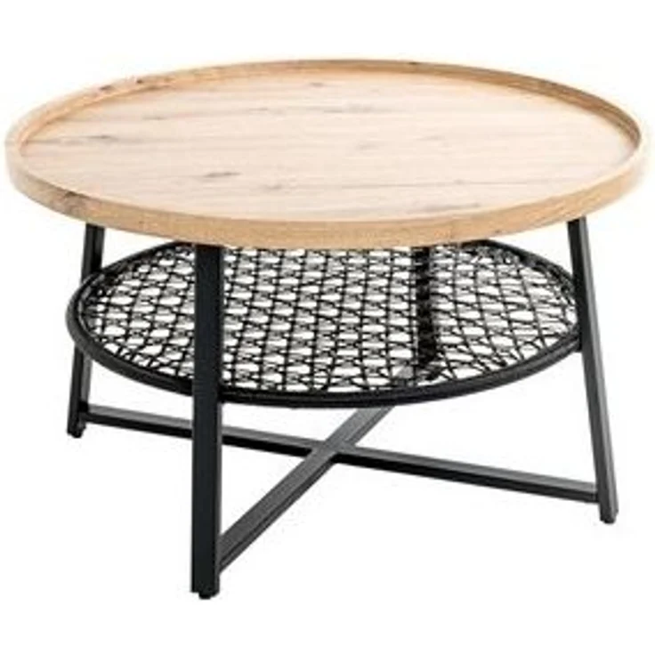 Beistelltisch Couchtisch Columbia 2 schwarz-eiche 75x45 cm – Bild 6
