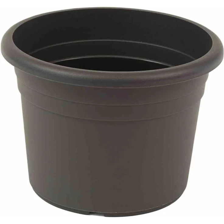 Topf CILINDRO Ø 80 x 56,2 cm, anthrazit Rundes Kunststoffgefäß mit Bodenlöchern