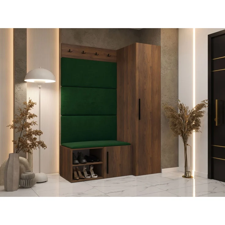 Garderoben-Set Mapreni II (Farbe: Nuss Warmia, Manila 35) – Bild 2
