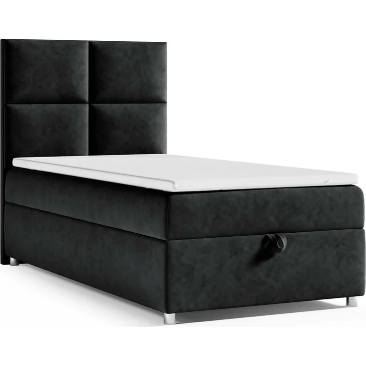 Best for Home Boxspringbett K2 SINGLE mit Bettkasten, Bonellmatratze & Komfort-Topper H3 (Einzelbett, Hotelbett, Polsterbett gepolstertes Kopfteil, Jugendbett, Kinderbett versch. Größen, 70x200 80x200 90x200 100x200 cm), verschiedene Liefermöglichkeite... – Bild 5