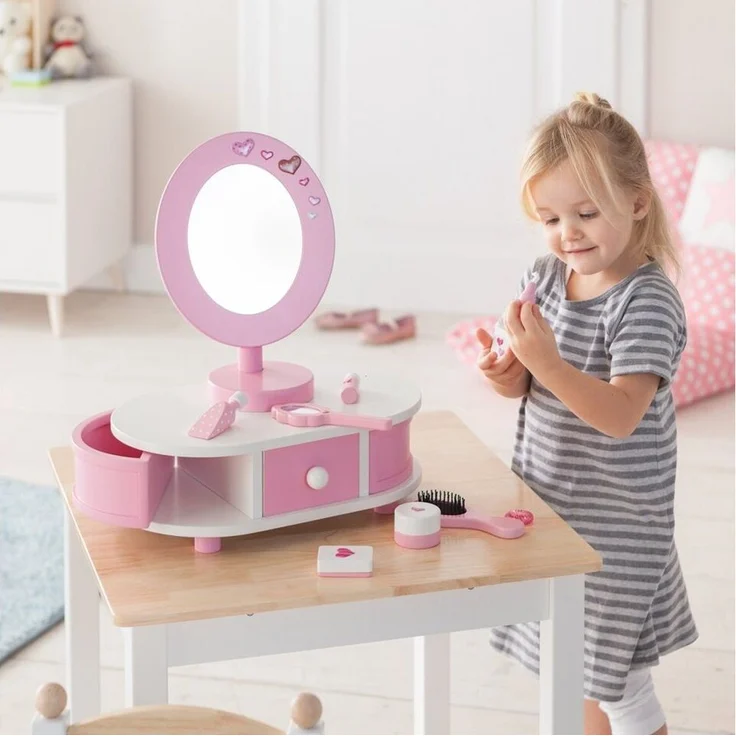howa Schminktisch Little Lady, incl. 12 tlg. Zubehör, aus Holz für Kinder – Bild 2