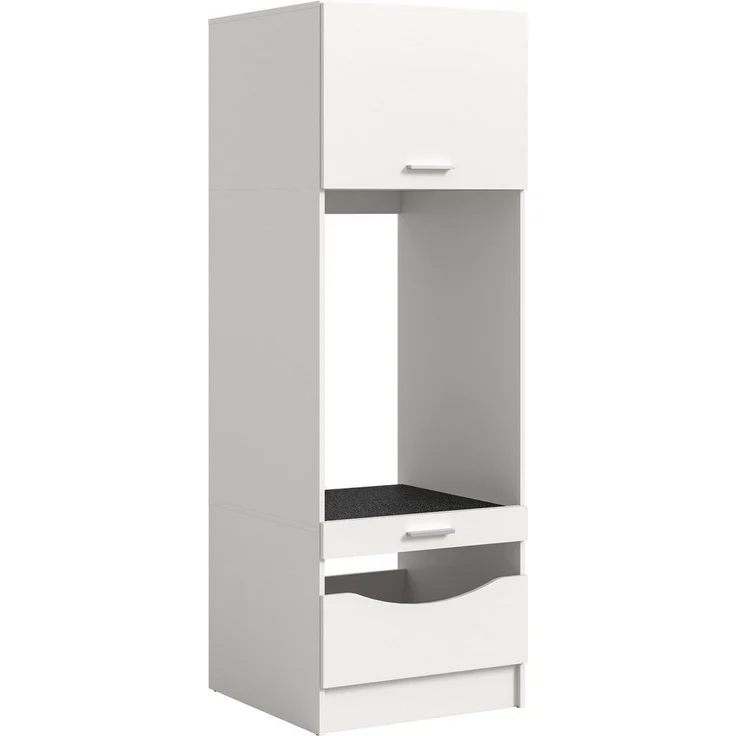 welltime Waschmaschinenumbauschrank FALAS, TOPSELLER, Höhe 195 cm, 2 Klappen, 1 Auszug, viel Stauraum (1-St, in verschiedenen Farben erhältlich, für Waschmaschine & Trockner) Waschmaschine, Trockner, Waschmaschinenschrank, Umbauschrank, Wäsche – Bild 5