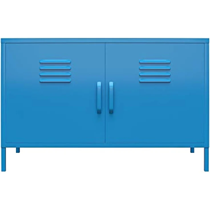 DHP Furniture Dorel Home Novogratz Cache, Metall, Schließfach, Aufbewahrung, blau, Einheitsgröße – Bild 3