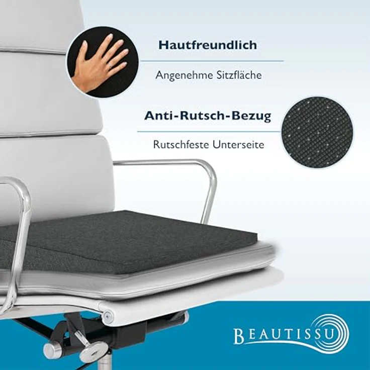 Beautissu Keilkissen Sitzkissen orthopädisch BeauErgo – Bild 7