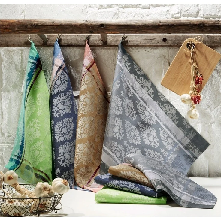 Erwin Müller Geschirrtuch Geschirrtuch 2er-Pack, Halbleinen Motiv – Bild 2