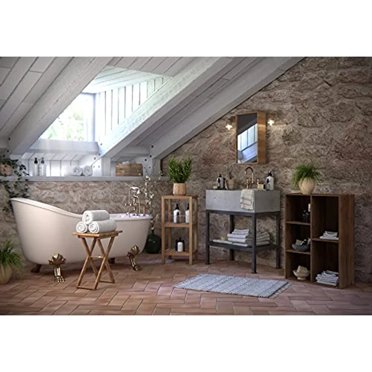 Iris Ohyama, Hölzernes Aufbewahrungsregal/Schrankwürfel/Bücherregal/Aufbewahrungsschrank/Offener Schrank, Modular, Design, Büro, Wohnzimmer, Schlafzimmer - Basic Storage Shelf - CX-23C - Aschbraun – Bild 10