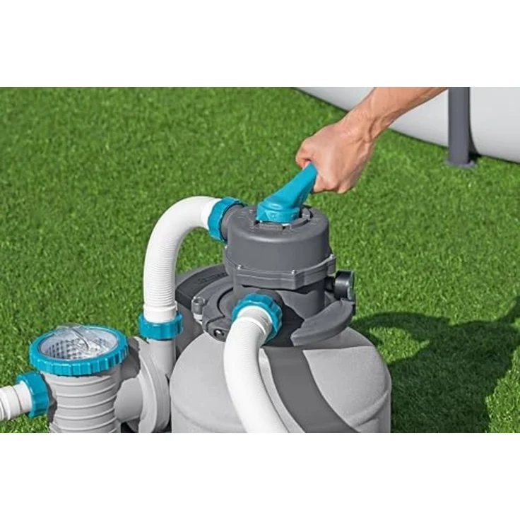 Bestway Sandfilteranlage 8327 l/h Pool Filter mit Timer 6-Wege Ventil – Bild 4