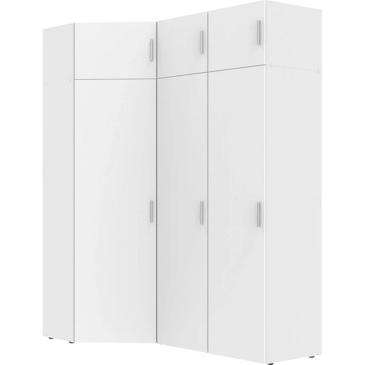 Wimex Schranksystem Münster (Spar-Set, 6tlg: Eckschrank+ 2 Schränke 50cm breit+ 3 Aufsatzmodule) Mehrzweckschrank – Bild 3