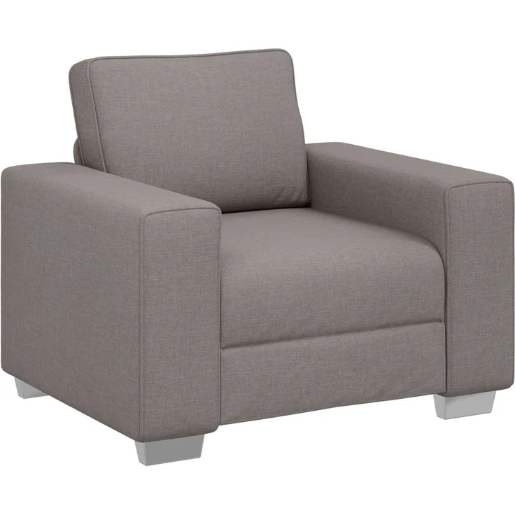 vidaXL Sofa-Sessel Taupe 100 cm Stoff 4105213 – Bild 2