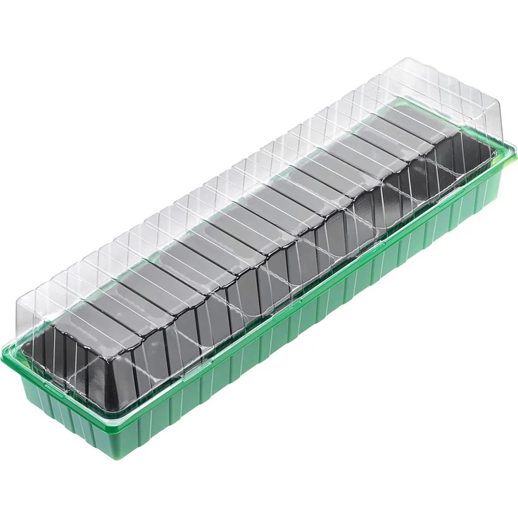 KADAX Vesima Mini-Gewächshaus, 20 Zellen 54x16 cm, grün – Bild 9