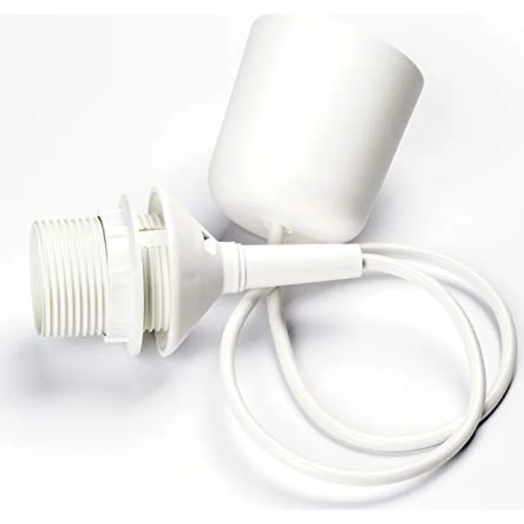 Orion Leuchtenpendel E27 Fassung mit Schraubring, 70 cm Länge, PVC Kabel, Weiß – Bild 2