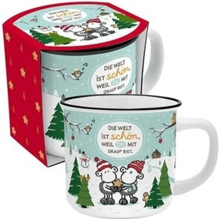 XL Kaffee Tasse Kaffeebecher 52cl Geschenk Weihnachtstasse Sheepworld WELT 74409 – Bild 6